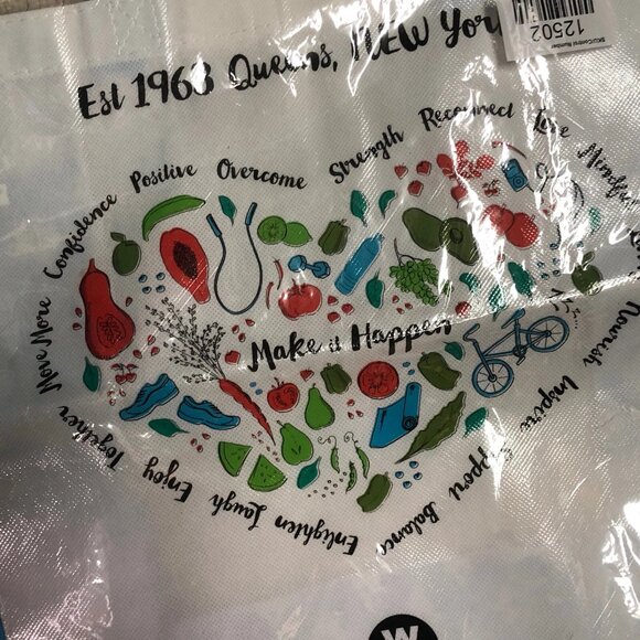 Weight Watchers WW Motivational Tote Bag Queens NY Make It Happen Reusable New - Picture 3 of 3